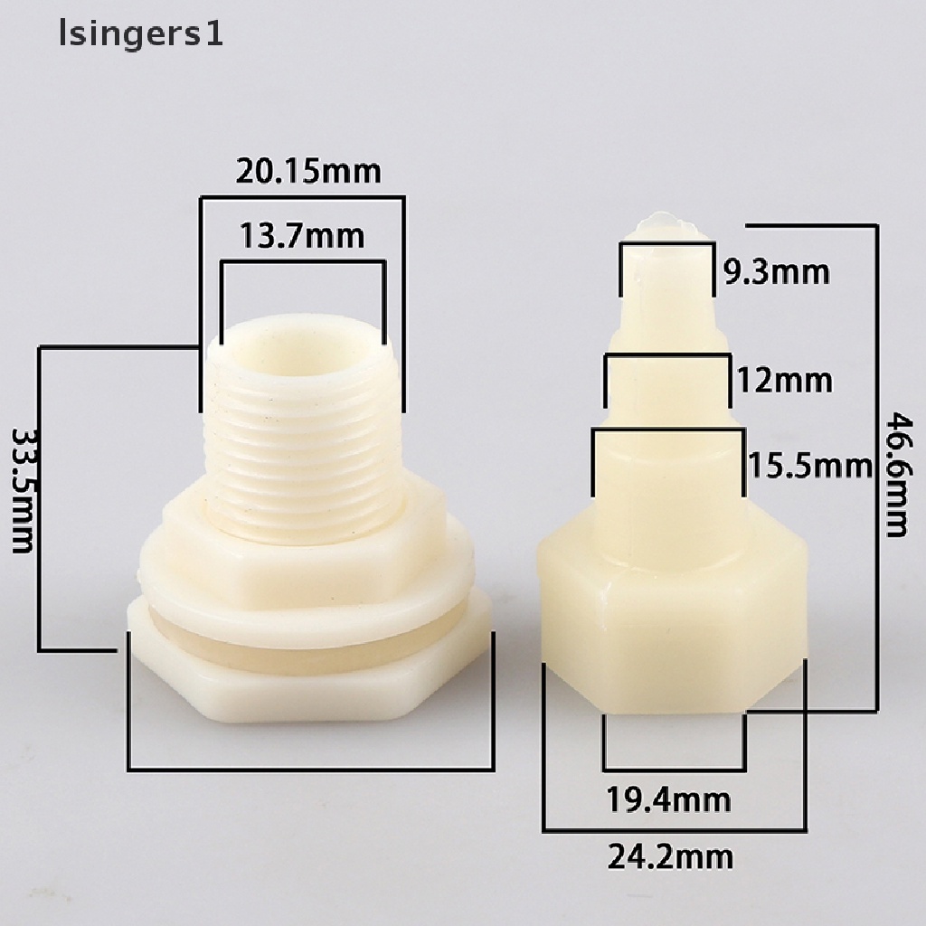 (lsingers1) Sambungan Pipa inlet outlet Tangki Air 1 / 2 &quot;