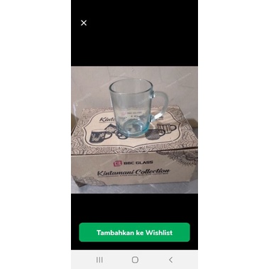 Gelas kopi / teh gagang 250ml BBC 255 / Gelas Kopi Kaca Beling