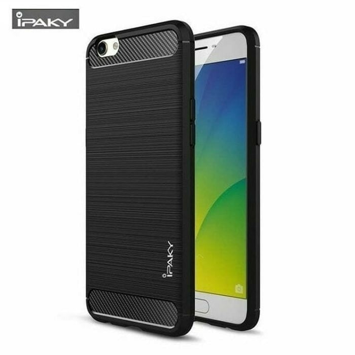 Case Vivo V5s Softcase iPAKY Carbon - Hitam | Shopee Indonesia