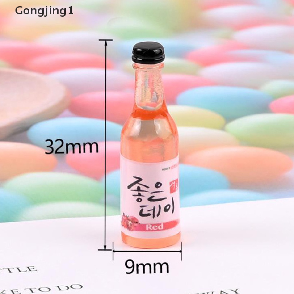 Gongjing1 10Pcs Miniatur Botol Minuman Untuk Dekorasi Rumah Boneka DIY