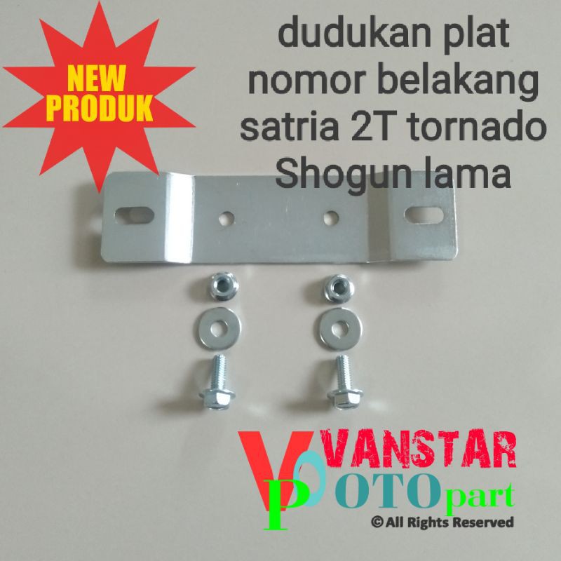 dudukan platnomor belakang satria 2 tak tornado shogun lama crystal rc 100 tornado