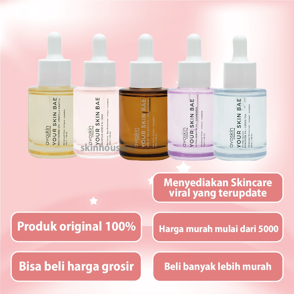 Skinhouseid Avoskin Your Skin Bae YSB Serum Series Original Skincare Pelembab Anti Aging Pencerah Wajah BPOM