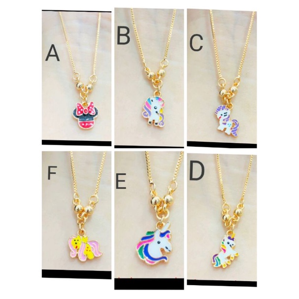 Damk12. Kalung xuping anak anak lapis emas ukuran 35 cm koye model kuda poni