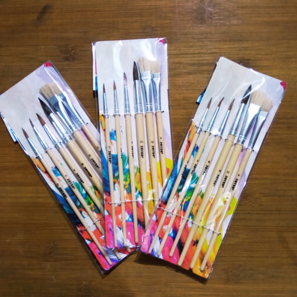 Luxelane_Shop Kuas Lukis Joyko Br1 Br 1 Br-1 / Kuas Set Joyko Br-1
