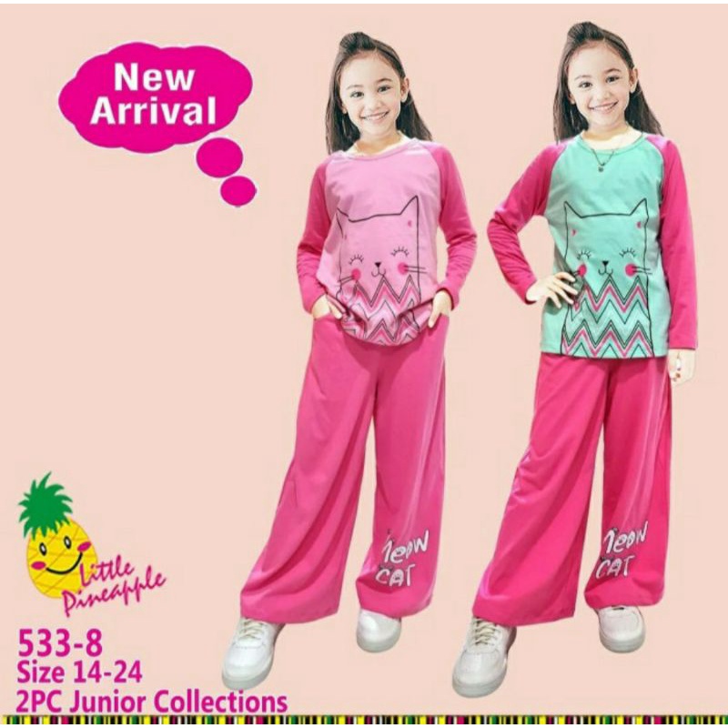 Baju Setelan Anak Perempuan Moka Kulot 8-13 Tahun