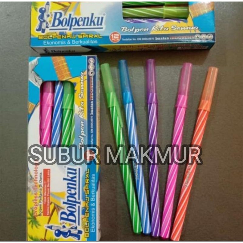 

Bolpen Lilin Ulir Bolpenku kualiatas Bagus Termurah - Bolpoint merk BOLPENKU termurah / Ball Pen / Pulpen / Ballpoint / Polpen