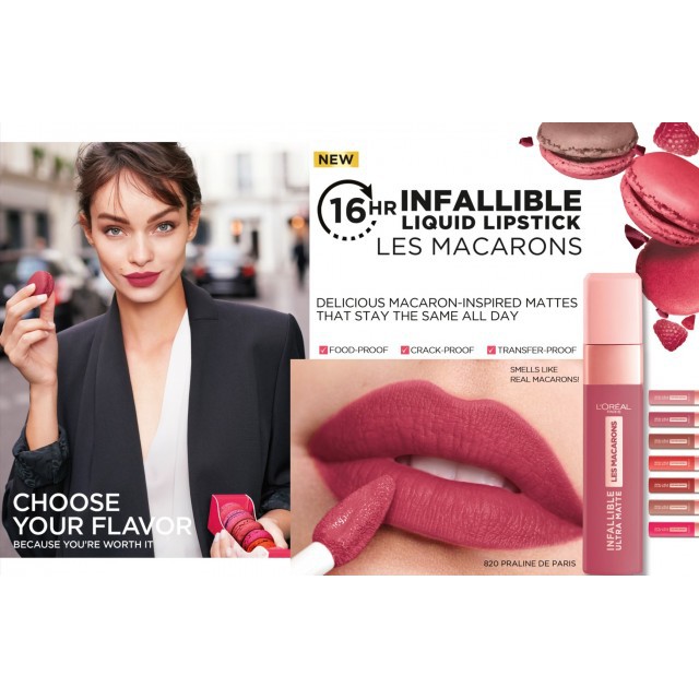 Loreal Lipstick Infallible pro matte les macaron | Shopee