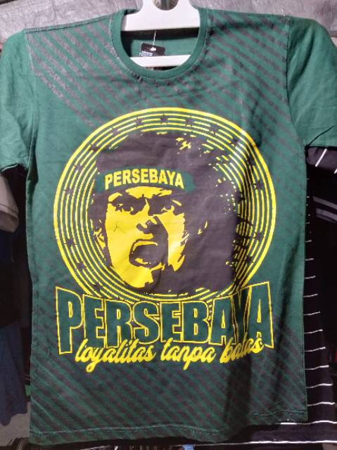 Kaos Bonek Persebaya Lawas Loyalitas Tanpa Batas Hijau Tua Versi Bonek 1927