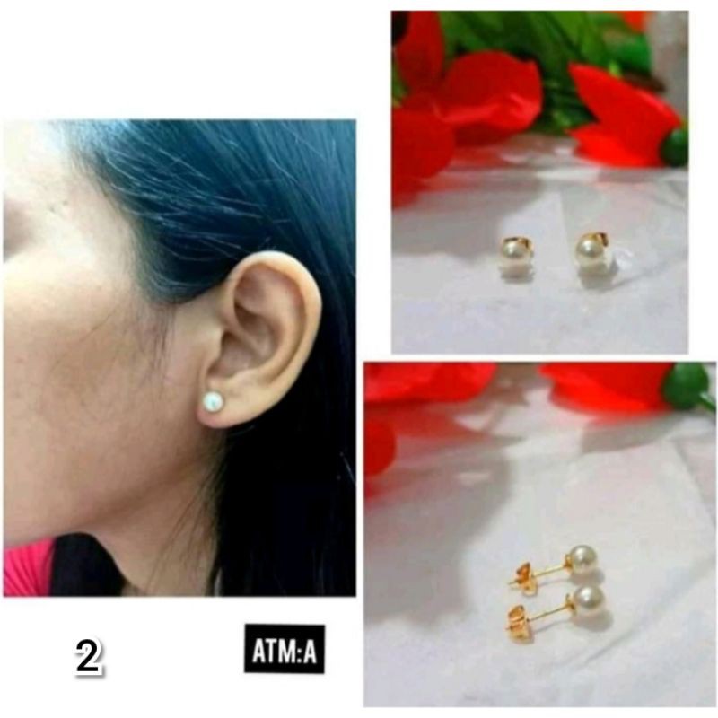 Anting Tusuk permata satu mewah (COD)