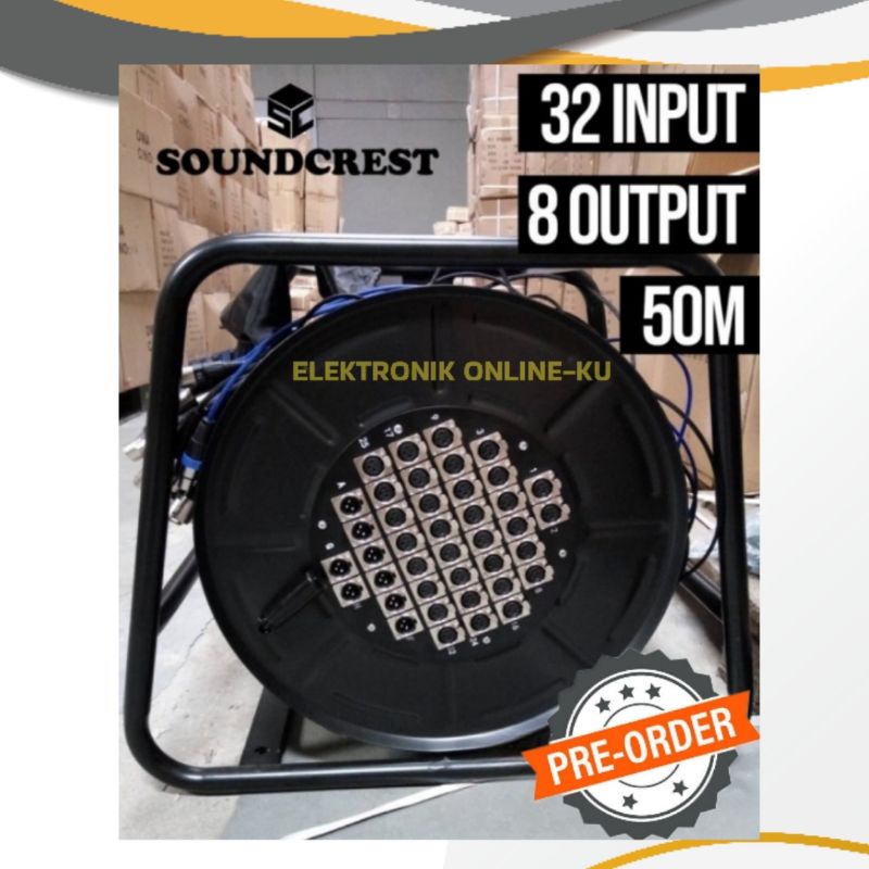 CABLE SNAKE 32 INPUT - 8 OUTPUT PANJANG 50M SOUNDCREST