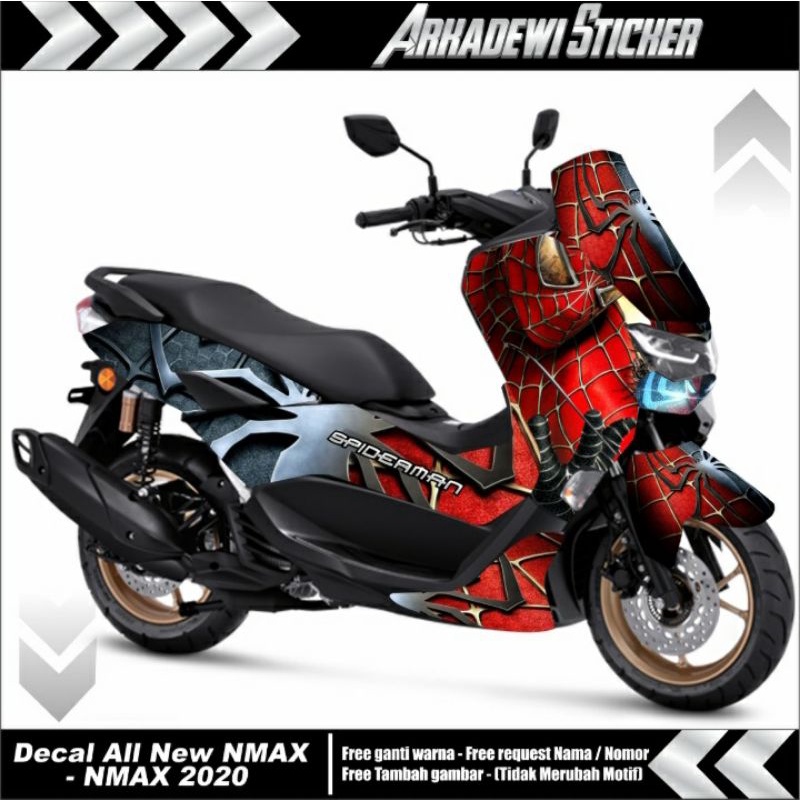 Decal All new nmax 2020 full body / Decal Nmax spiderman