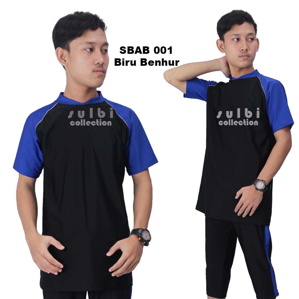 SULBI Baju Renang Pria Lengan Pendek SBAB