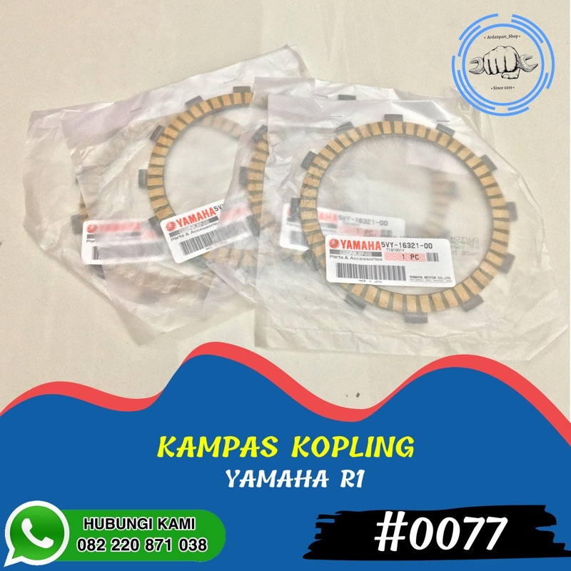 KAMPAS KOPLING YAMAHA FZ1 , R1 2008 - 2015 LENGKAP 1 SET ORIGINAL