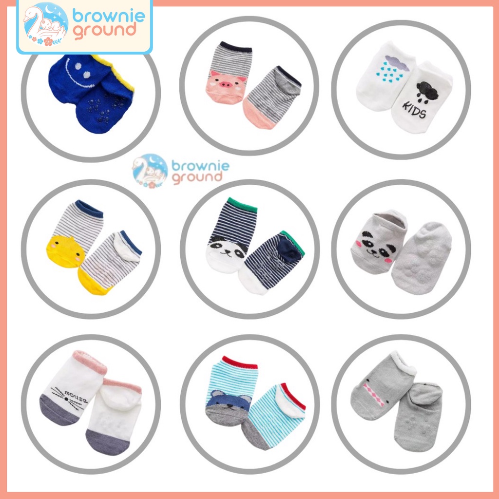 KAOS KAKI CUTE PENDEK BAYI / KAOS KAKI LUCU DAN IMUT KARAKTER / 0-6 BULAN