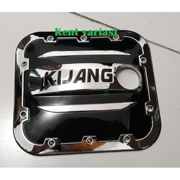 tank cover kijang hitam list chrome