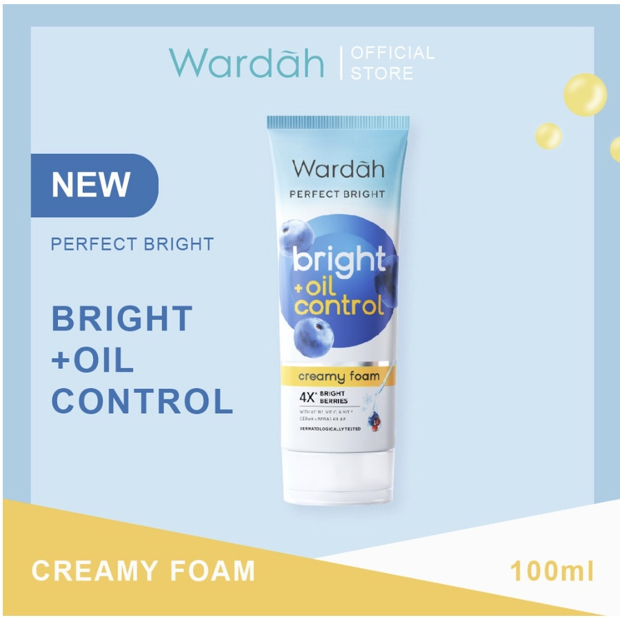 WARDAH Perfect Bright Creamy Foam | Jelly Facial Foam 60ml - 100ml