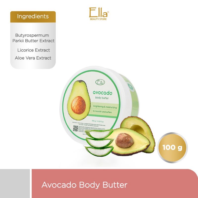 Avocado Body Butter by ella skincare