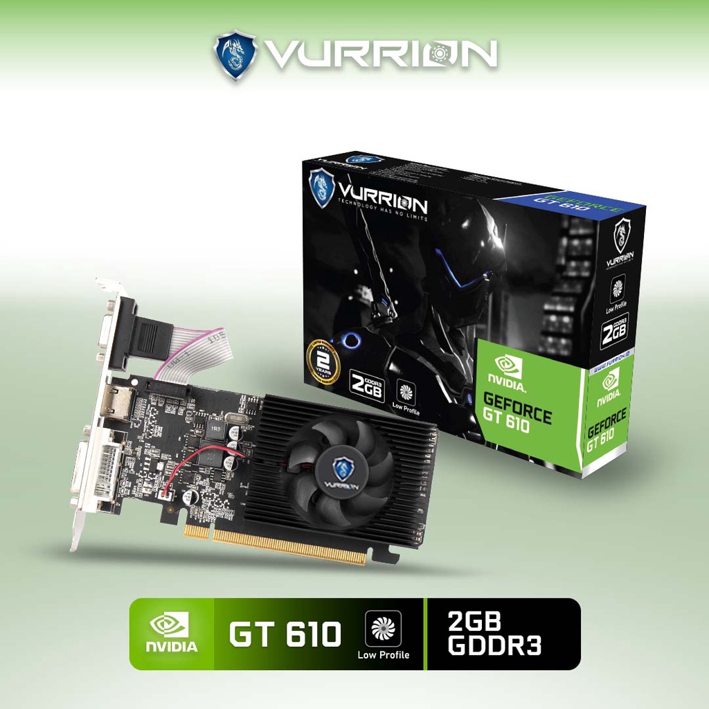 VGA VURRION GT 610 2GB DDR3 64Bit GAMING VGA ORI Mantaap