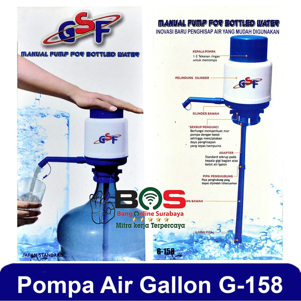 Pompa Air Manual Water Pump Manual Air Galon Aqua Manual GSF 158 GSF-158