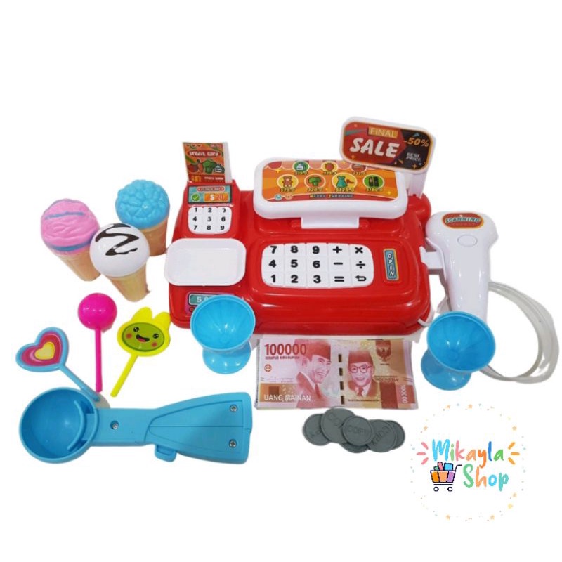 Mainan Anak Cash Register Ice Cream/Kasir dan es krim