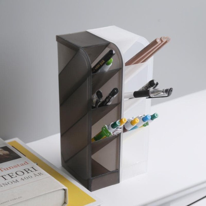 

Bergaransi Desk Organizer Box / Rak Tempat Alat Tulis Meja Sekat Kosmetik Pensil Hemat