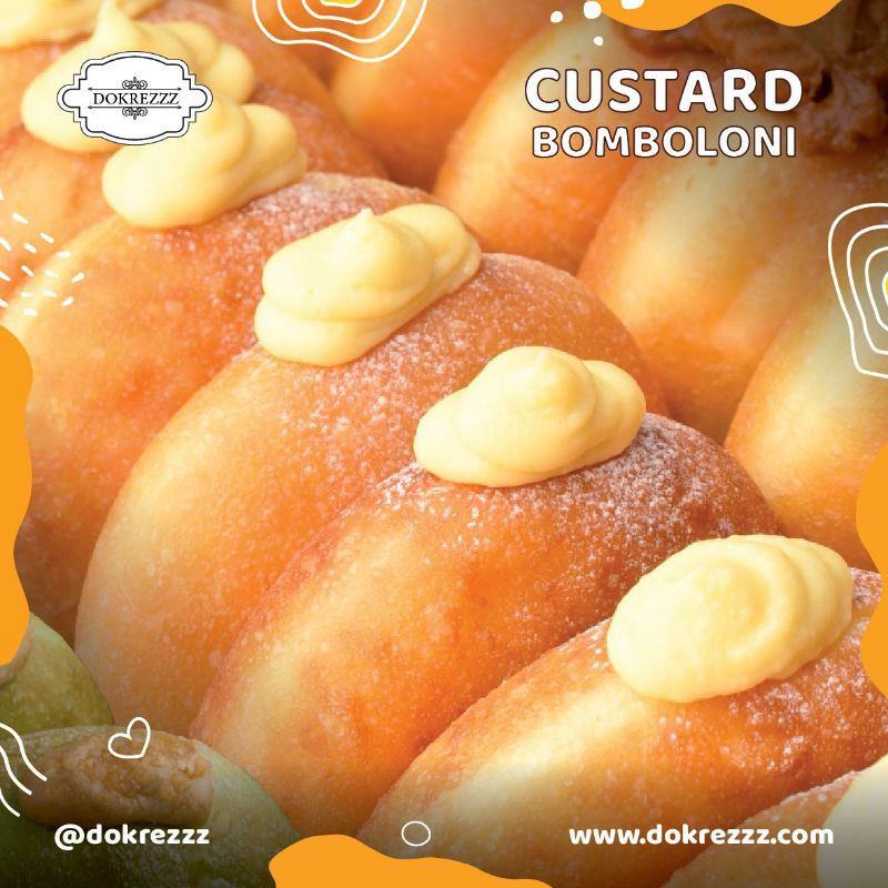 

Custard bomboloni