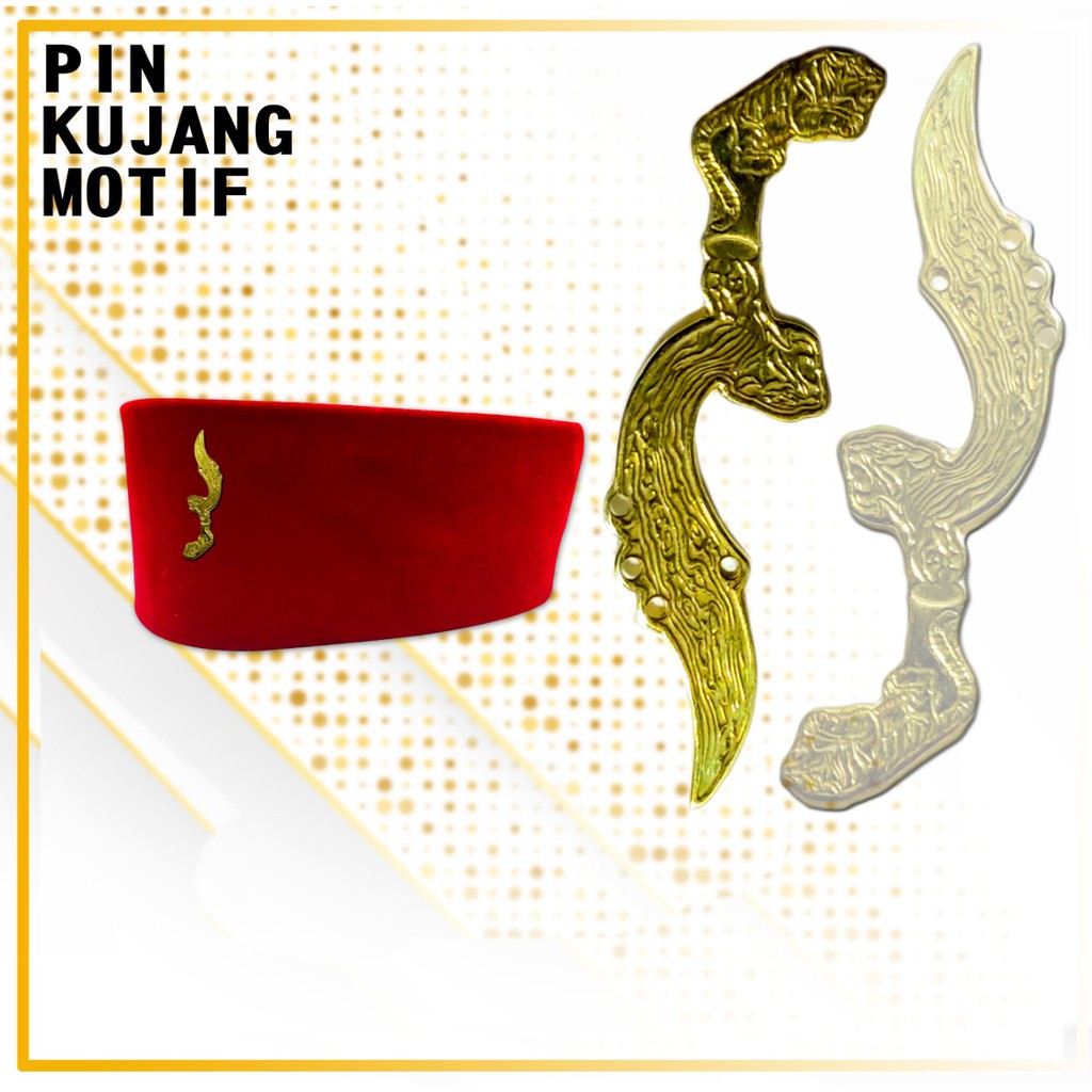 Pin Kujang Pin Aksesesories Peci Songkok