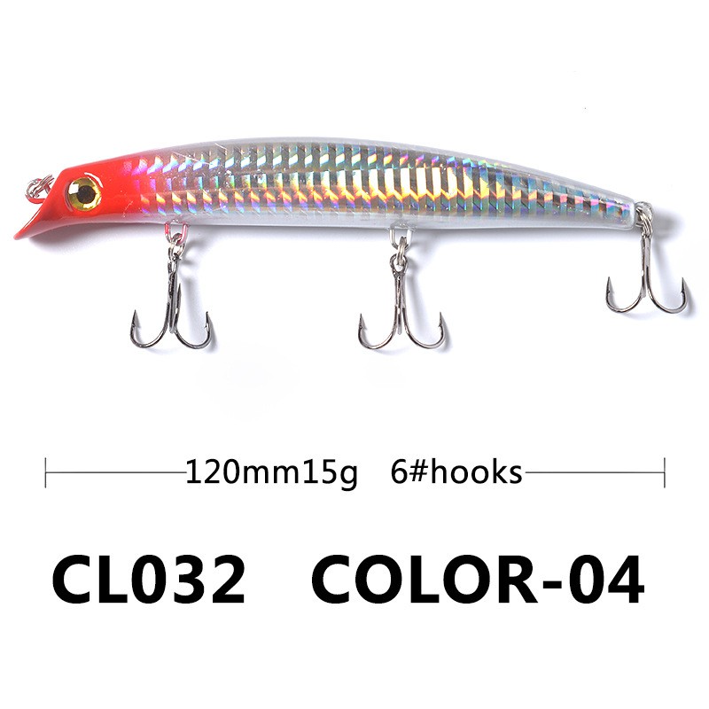 1Pcs Popular Popper Minnow Umpan Pancing 12cm 15g Swimbait Fishing Lure Floating Bass Wobbler Ikan Bass Wobbler Kail Bait Memancing Tackle