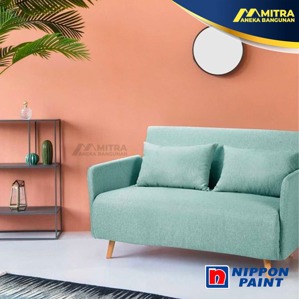 CAT TEMBOK INTERIOR EKSTERIOR NIPPON PAINT APRICOT BUDS NP YO 1217 T / VINILEX ELASTEX SPOTLESS / SA