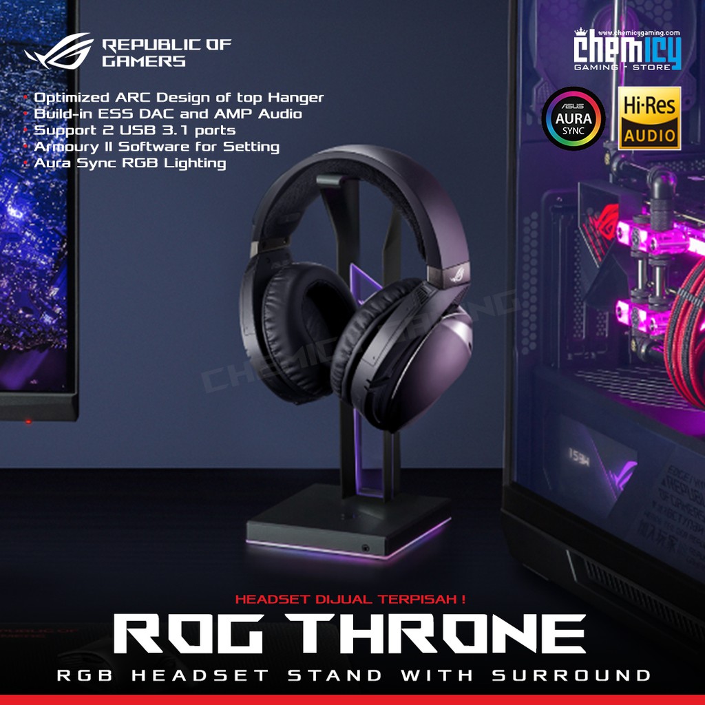 Asus ROG Throne RGB Headset Stand with Surround Sound