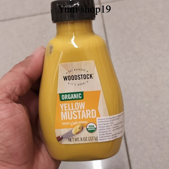 

woodstock organic yellow mustard 227g