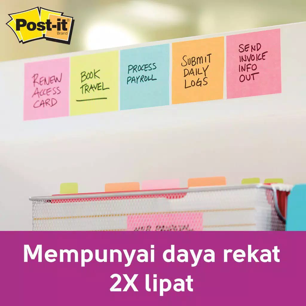 3M Post-it Super Sticky Notes Blue Hour 3321-3SSJP BLU 3X3