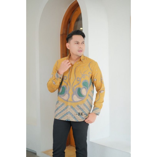 KEMEJA BATIK LENGAN PANJANG MOTIF BARU SIZE M L XL XXL