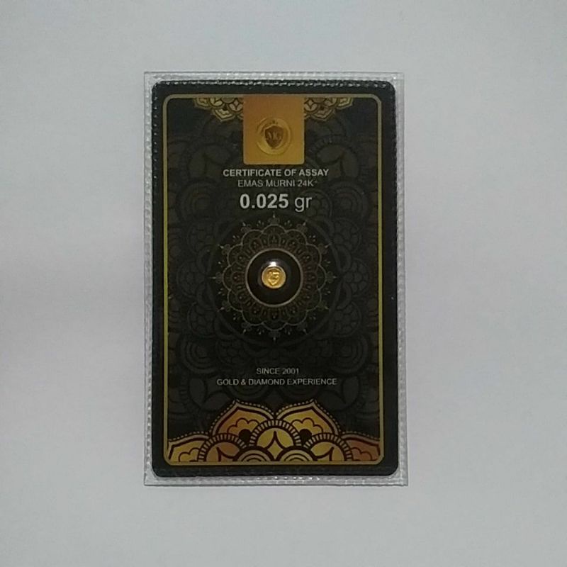 Minigold 0,025 gram emas mini logam mulia emas murah