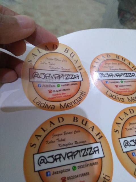 

Sticker Vinyl Transparant Cutting