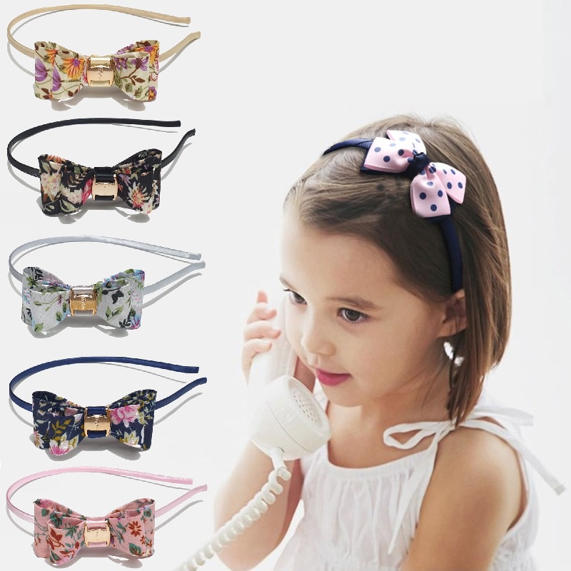 Bando Pita  perempuan/ Aksesoris Rambut Wanita  Bandana Anak Korea Cute Ribbon Headband