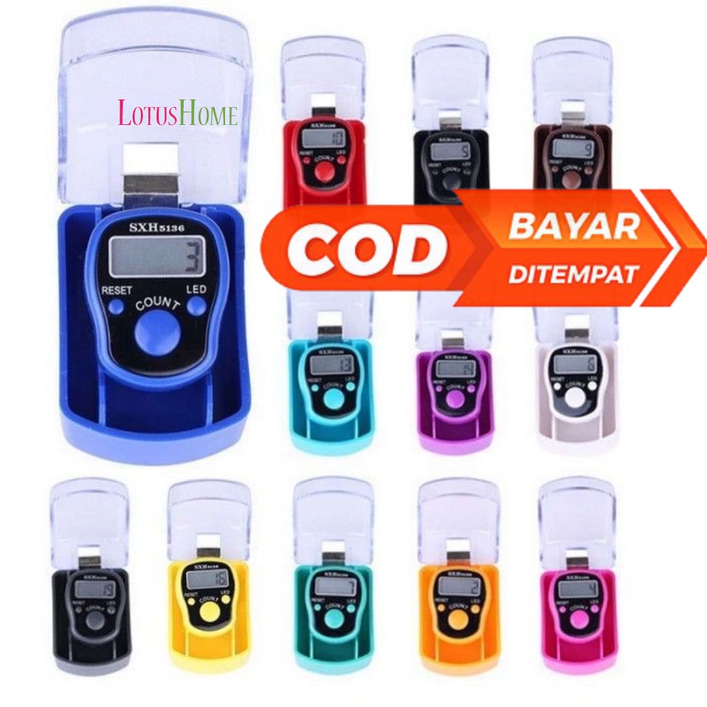 Tasbih Digital LED Finger Counter Digital Lampu LED Alat Hitung Elektronik Tasbih Mini murah Tasbih Digital Mini / Tasbih Elektrik Mini alat