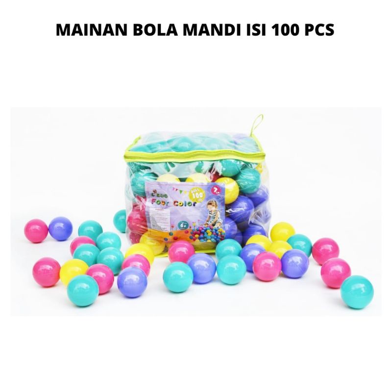 L Bug Baby Mandi Bola 100pc Mainan Plastik Bayi