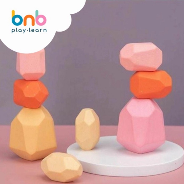 

Balancing Stacking Wooden Stone Toy 10 pcs Limited