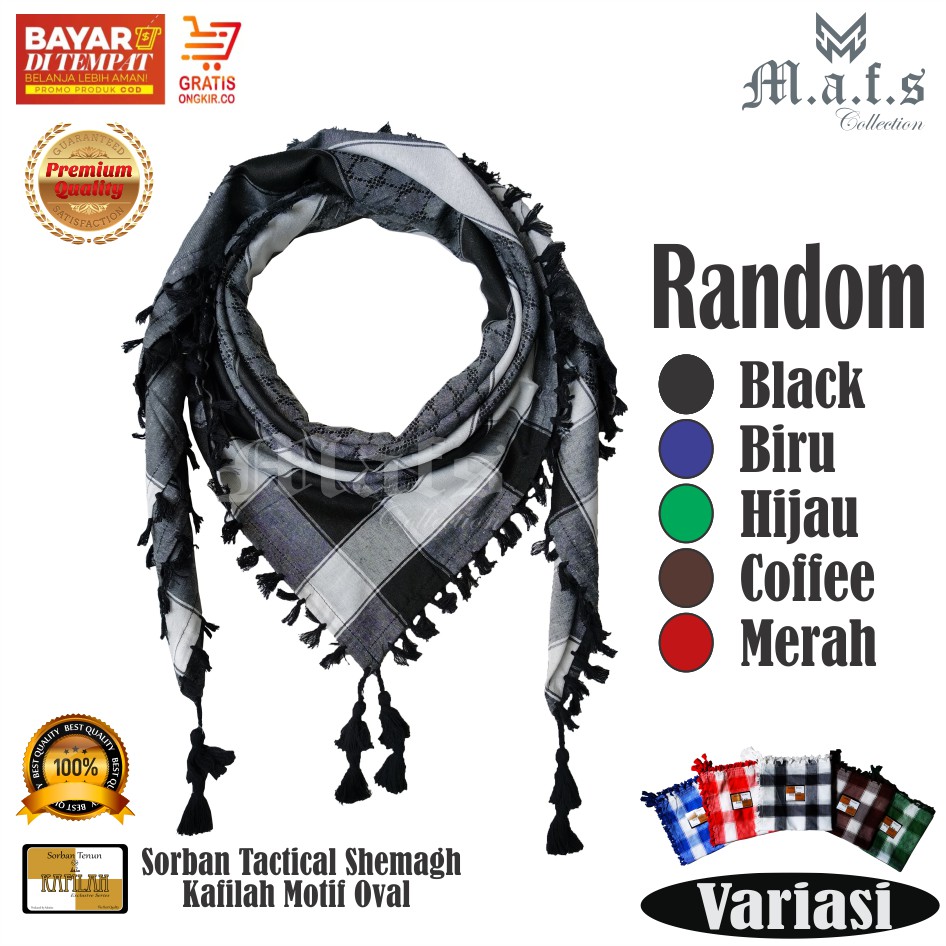 Sorban Tactical Haji Motif Oval