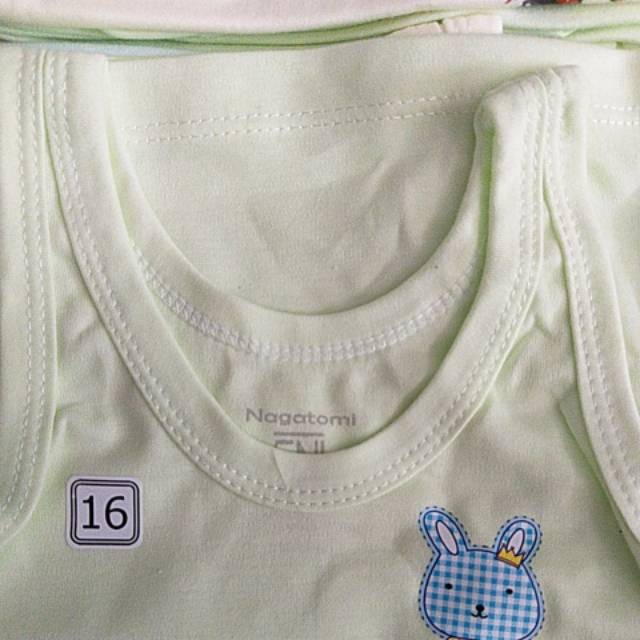 Singlet bayi warna/putih nagatomi nb-24month