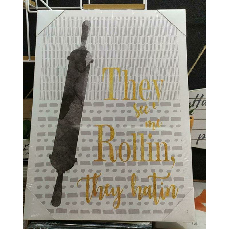 canvas wall deco ace hardware promo diskon dekorasi dapur decor ruang makan gambar rolling pin