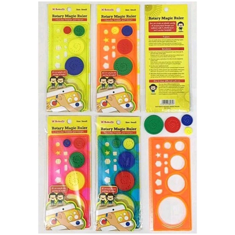

penggaris rotary butterfly small
