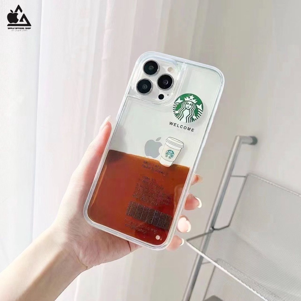 Softcase Lucu 3D Cup Coffee Starbucks iPhone 13 PRO MAX 12 PRO MAX 11 PRO MAX XR X XS MAX 7 7+ 8 8+ SE 2 3 6 6+ 14 PRO MAX PLUSSoft Clear Case Water Kopi Mocha Korean Bening SILIKON MEWAH