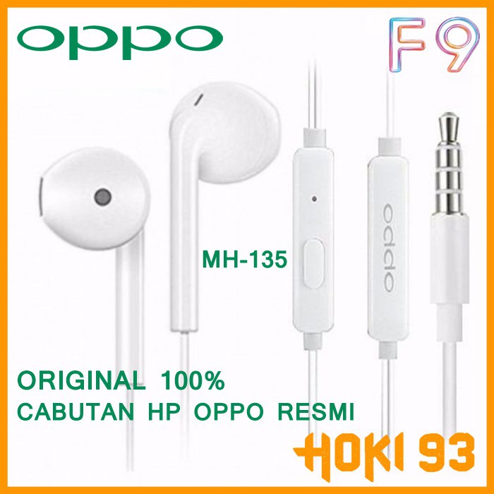 Handsfree Oppo F9/R11 MH-135 Resmi Original