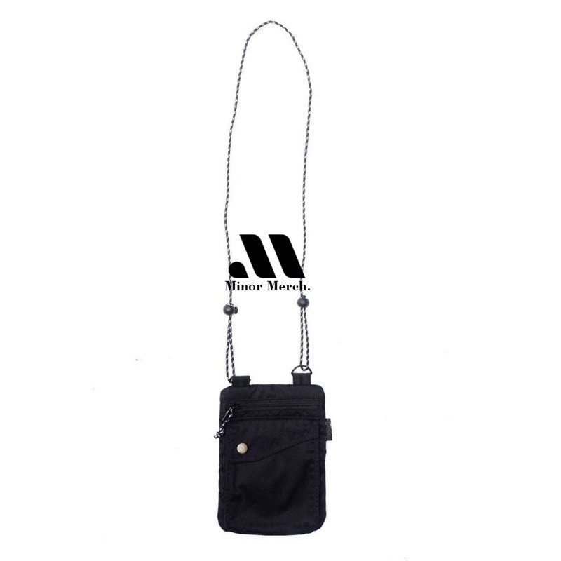 Tas Hp mini selempang gantung leher hanging wallet tempat kartu atm minor polos HP05 kanvas