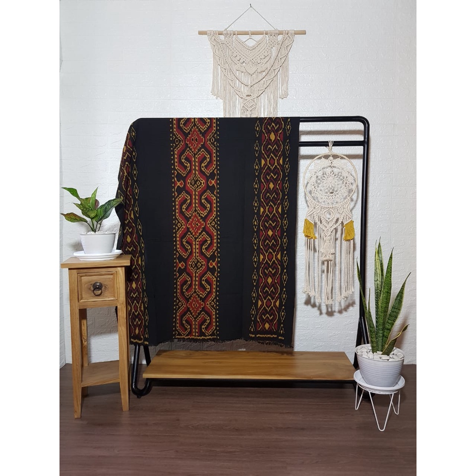 tenun Toraja hitam premium