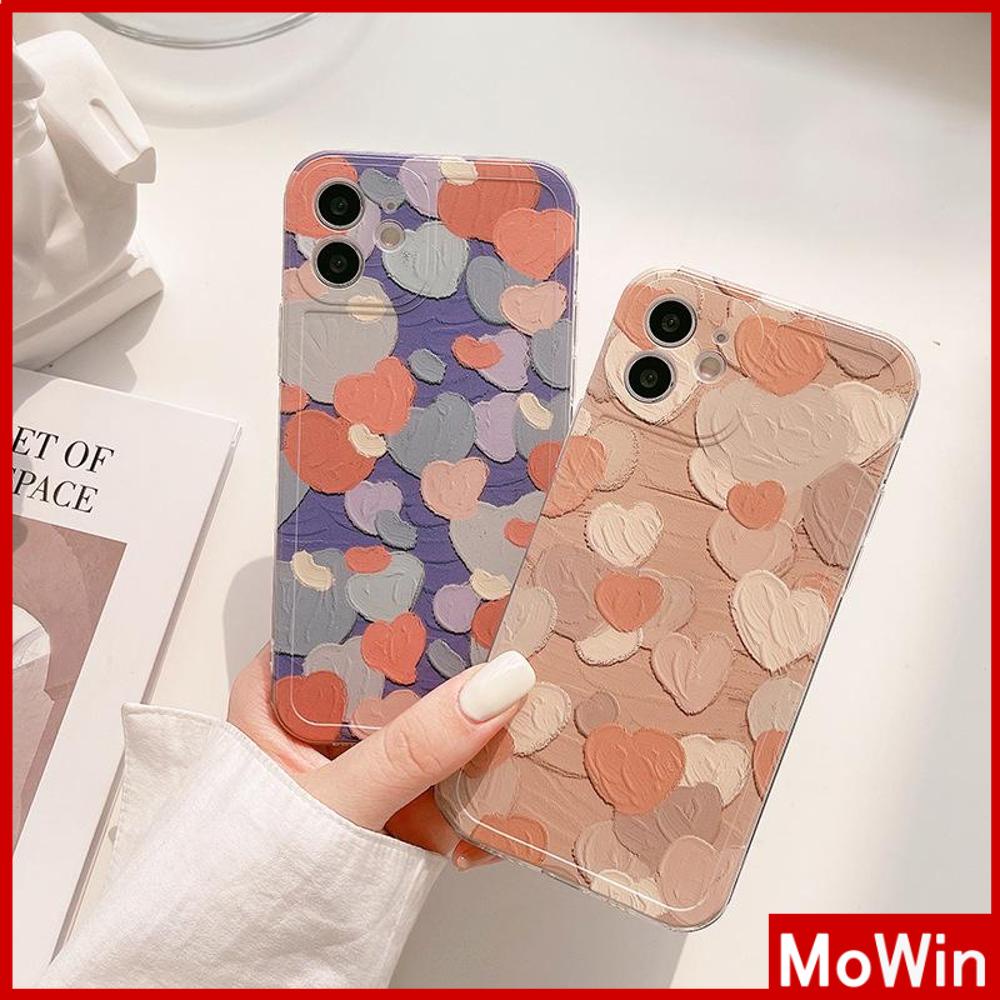 Casing Silikon iPhone 13 Pro Max 12 Pro Max 11 7 Plus Shockproof Aksen Lukisan Cat Minyak