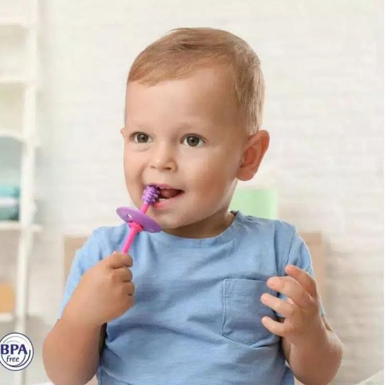 ♥BabyYank♥ Baby Safe TB003 Gum Massage &amp; Tooth Brush/babysafe Sikat gigi silicone bayi/Silicone Toothbrush baby