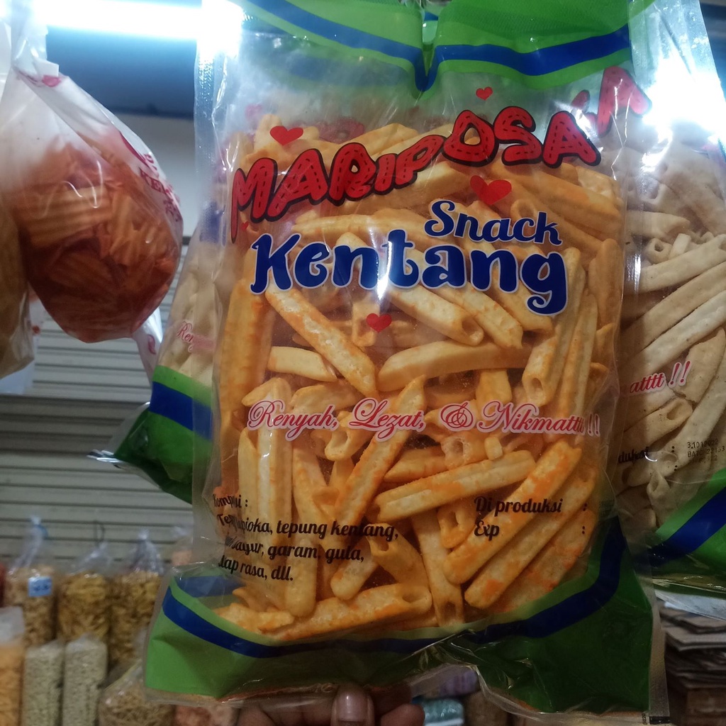 

Cemilan Kue Kering JetZ Jet Z Mariposa Snack Kentang Rasa Balado / Original 250gr